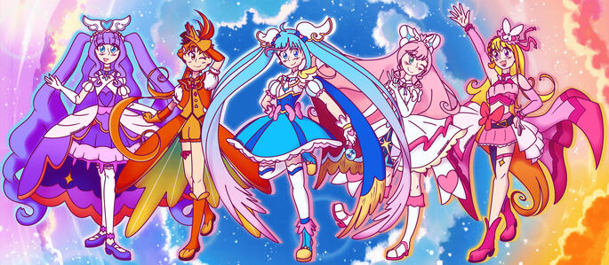 Human Magical Warriors Group Big with Background (€40-€70)